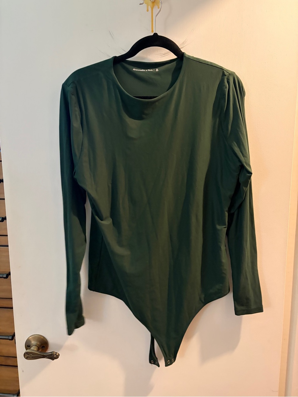 Abercrombie & Fitch Long Sleeve Green Bodysuit